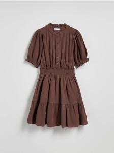 Sukienka midi - brązowy