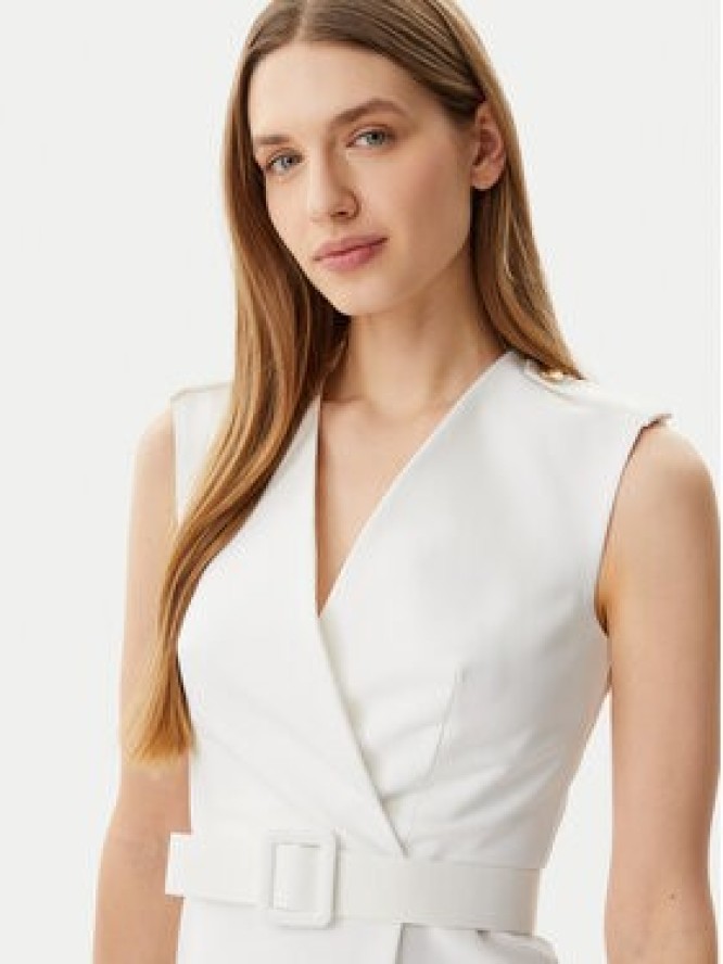 Artigli Sukienka koktajlowa ACAB000846 Écru Slim Fit