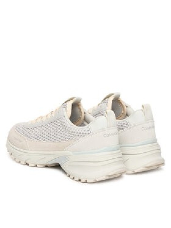 Calvin Klein Sneakersy Hike Runner Lace Up Techmix YW0YW02030 Écru