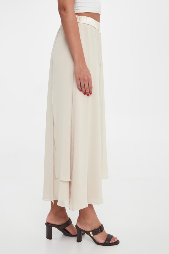 Spódnica midi jedwabna PESERICO