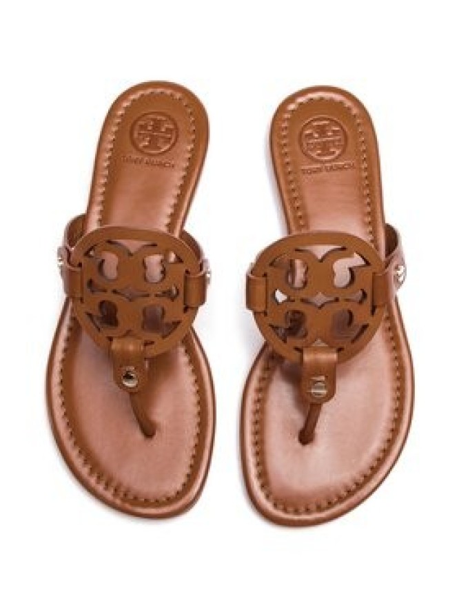 Tory Burch Japonki Miller 50008694 Brązowy