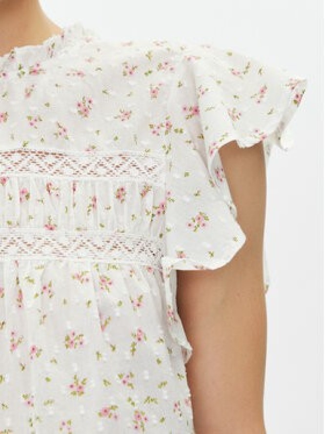 Vero Moda Bluzka Trine 10301205 Biały Standard Fit