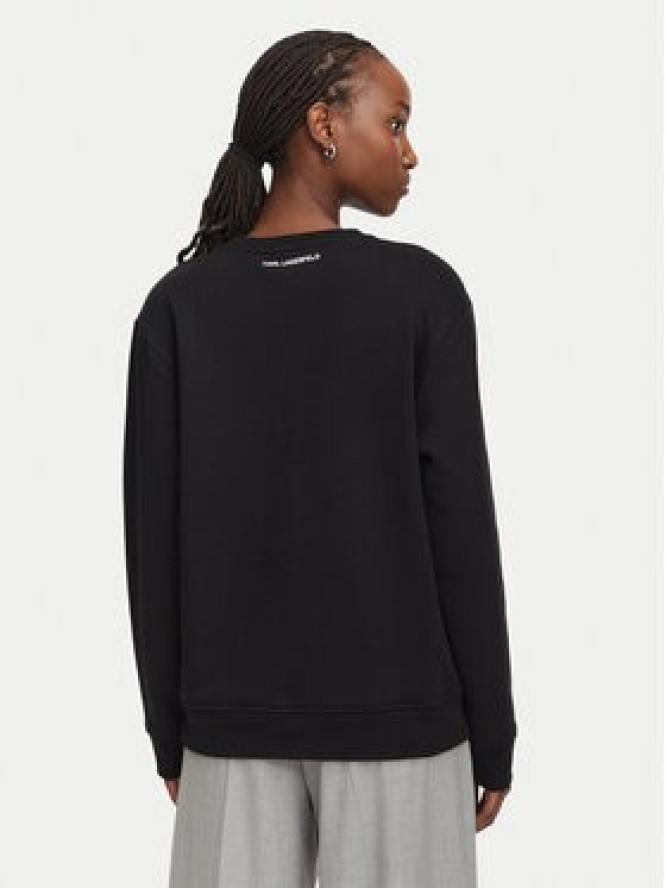 KARL LAGERFELD Bluza B3W20047 Czarny Regular Fit