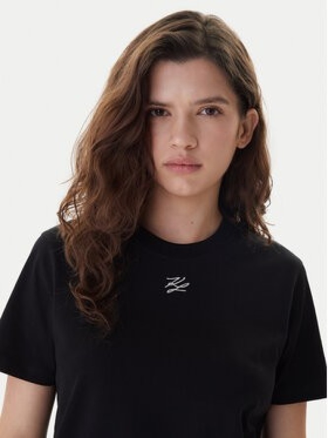 KARL LAGERFELD T-Shirt B1W17091 Czarny Regular Fit