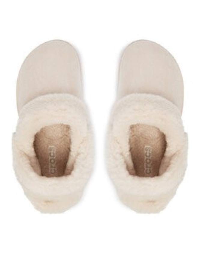 Crocs Klapki Classic Unfurgettable Vegan Suede Clog 212106 Kremowy