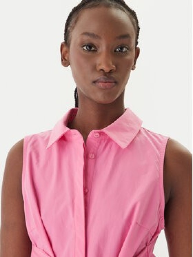 LOLA CASADEMUNT Sukienka koszulowa LS2616085 Różowy Regular Fit