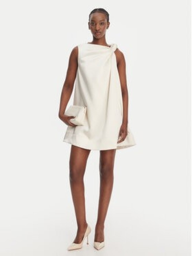 Eleh Sukienka koktajlowa SS260328 Biały Relaxed Fit