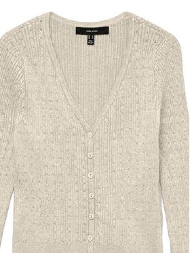 Vero Moda Kardigan Silje 10340553 Beżowy Regular Fit