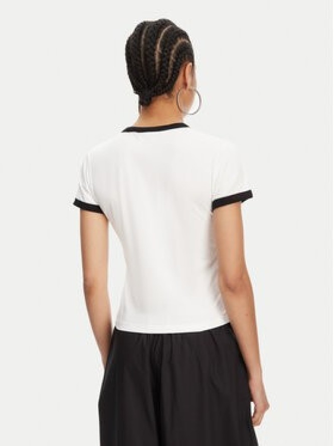 Juicy Couture T-Shirt I Kiss JCWCT125318 Biały Slim Fit