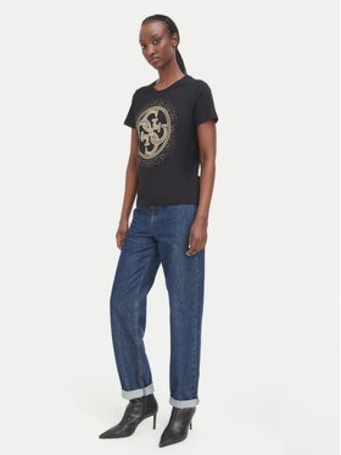 Guess T-Shirt W6BI30 K6051 Czarny Regular Fit