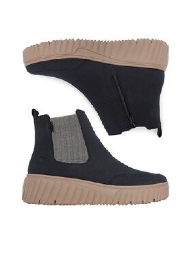 Rieker Botki CEO-N2553-14 Granatowy