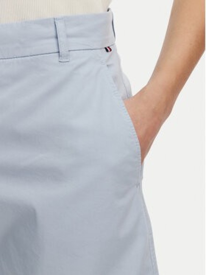 Tommy Hilfiger Szorty materiałowe WW0WW42457 Błękitny Regular Fit