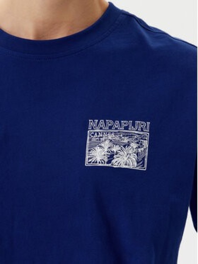 Napapijri T-Shirt S-Nice NP0A4IG4 Niebieski Regular Fit