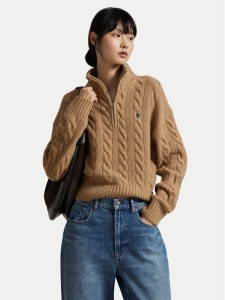 Polo Ralph Lauren Sweter 211972130002 Beżowy Relaxed Fit