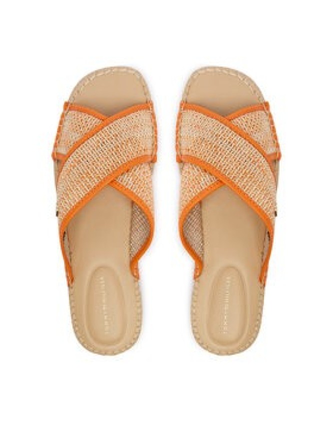 Tommy Hilfiger Espadryle Monogram Espadrille FW0FW09139 Pomarańczowy