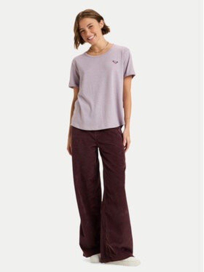 Roxy T-Shirt Oceanwave Regular Emby ERJZT06030 Fioletowy Regular Fit