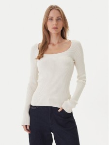 Kontatto Sweter 3M0830C Écru Slim Fit