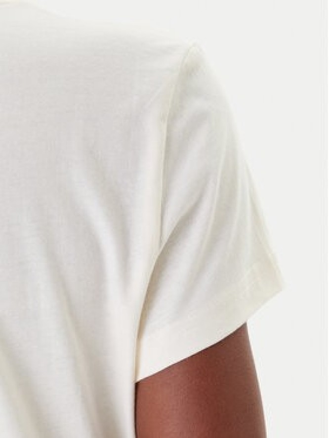 Mustang T-Shirt Loa 1016146 Écru Slim Fit