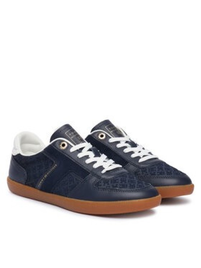 Tommy Hilfiger Sneakersy Th Tribeca Sneaker Monogram FW0FW09691 Granatowy