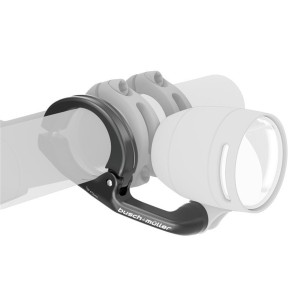 Busch + Müller aluminiowy uchwyt lampy na kierownicę 25,4/31,8 mm czarny