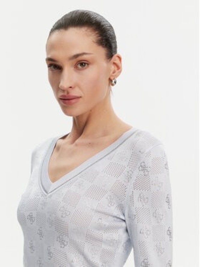 Guess Sweter W5GR07 Z3D60 Niebieski Regular Fit