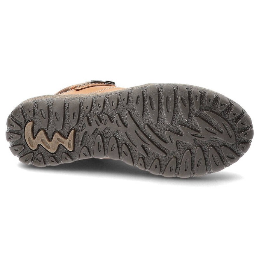 Brązowe Ocieplane Trzewiki Damskie Armodo