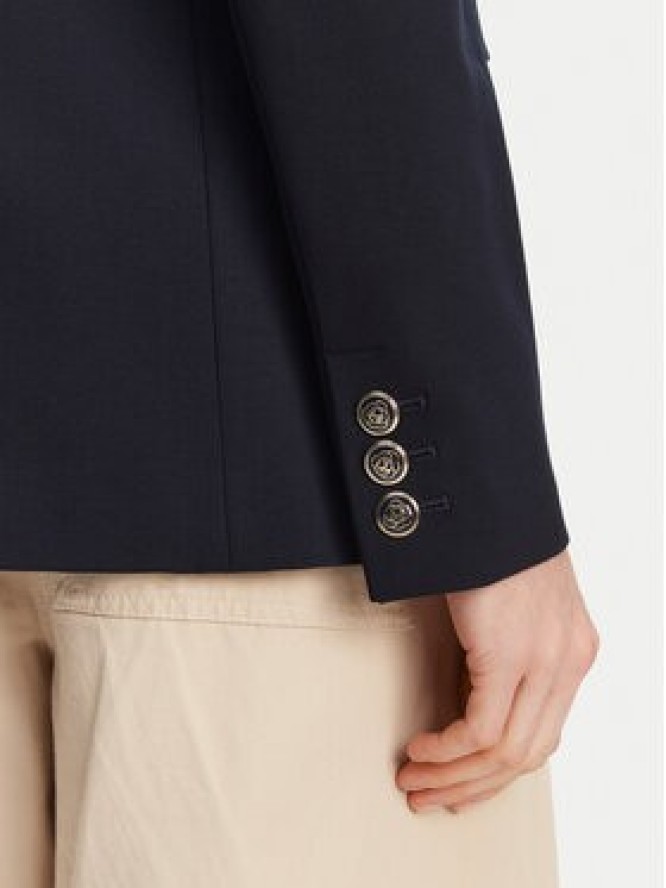 Marella Marynarka Baiocco 2513911024 Granatowy Slim Fit