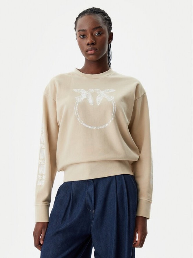 PINKO Bluza 104618 A2CV C36 Beżowy Regular Fit