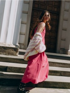 Kardigan w paski - wielobarwny