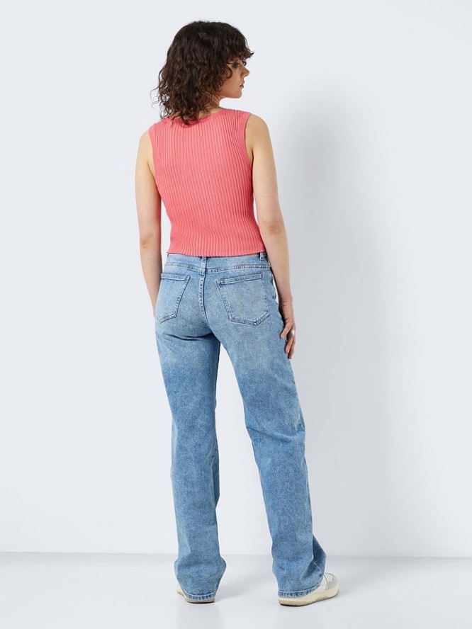 Noisy may Top dzianinowy w kolorze koralowym rozmiar: XL