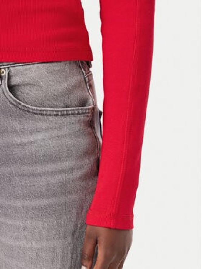 Tommy Jeans Golf DW0DW23251 Czerwony Slim Fit