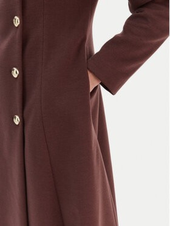 Rinascimento Płaszcz przejściowy CFC0126730003 Brązowy Regular Fit