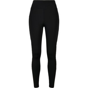 Damskie legginsy z wysoką talią Urban Classics biker tech mesh
