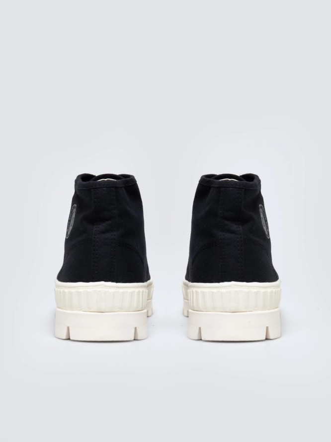 Trampki damskie wysokie czarne OO274008 906