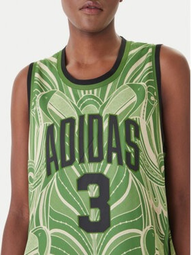 adidas Sukienka codzienna Farm Rio Premium KD4620 Zielony Slim Fit