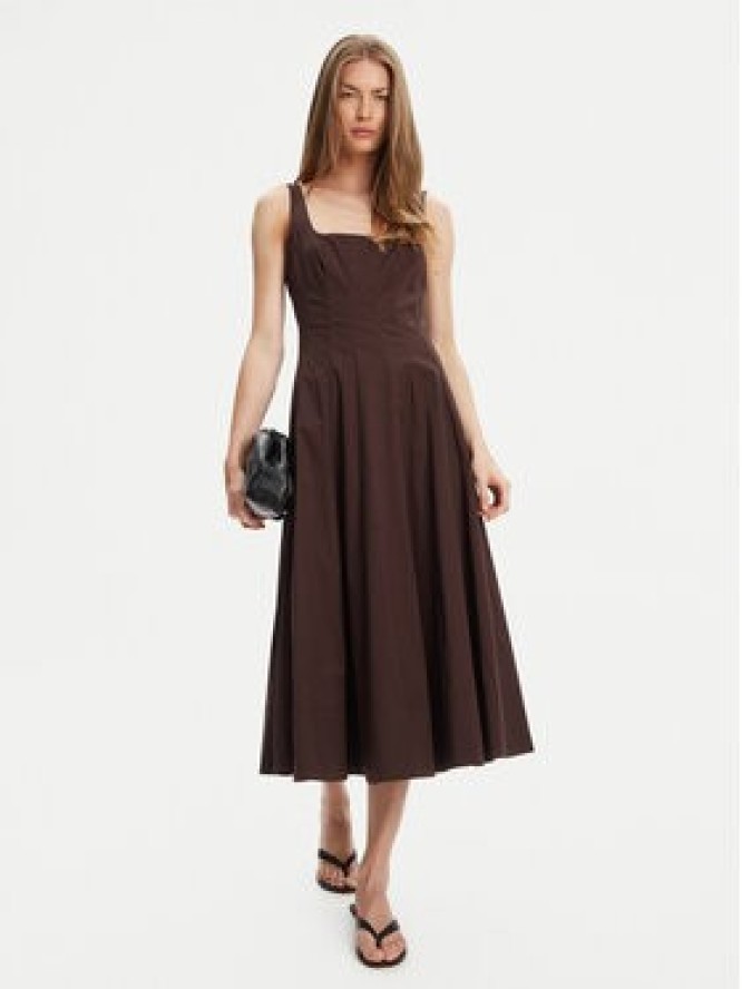 STAUD Sukienka codzienna Wells R24F2101PO Brązowy Regular Fit