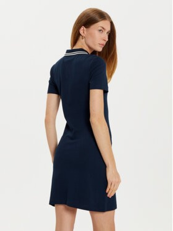 Tommy Hilfiger Sukienka codzienna Varsity WW0WW43841 Granatowy Slim Fit