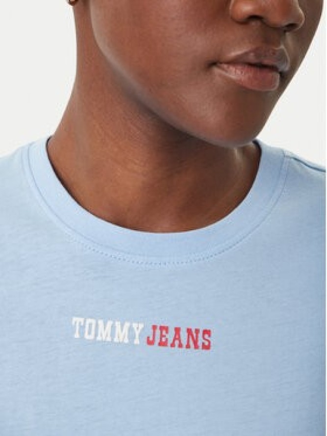 Tommy Jeans T-Shirt DW0DW22277 Błękitny Regular Fit