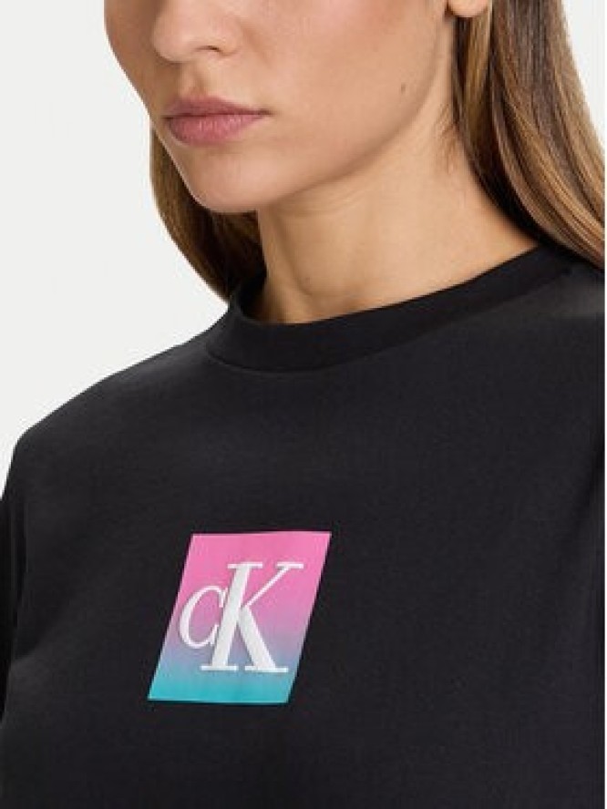 Calvin Klein Jeans T-Shirt Classic Monogram LV047D874G Czarny Regular Fit