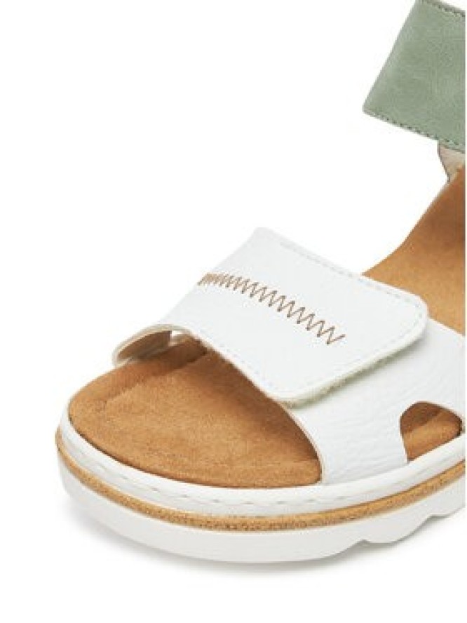 Rieker Sandały 67476-81 Biały