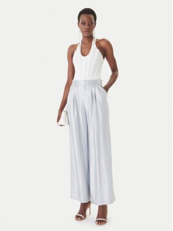 Eleh Spodnie materiałowe SS260403 Błękitny Relaxed Fit