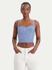 Guess Top W6GH38 W1848 Niebieski Regular Fit