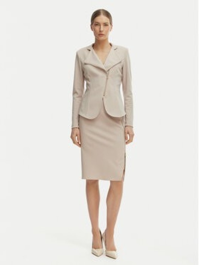 Rinascimento Spódnica ołówkowa CFC0127985003 Beżowy Slim Fit