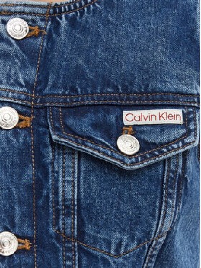 Calvin Klein Jeans Sukienka jeansowa LV047F761G Granatowy Slim Fit