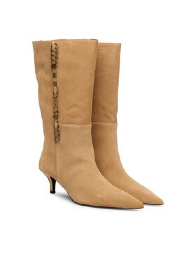 Patrizia Pepe Kozaki 8Y0138 L033 Beżowy