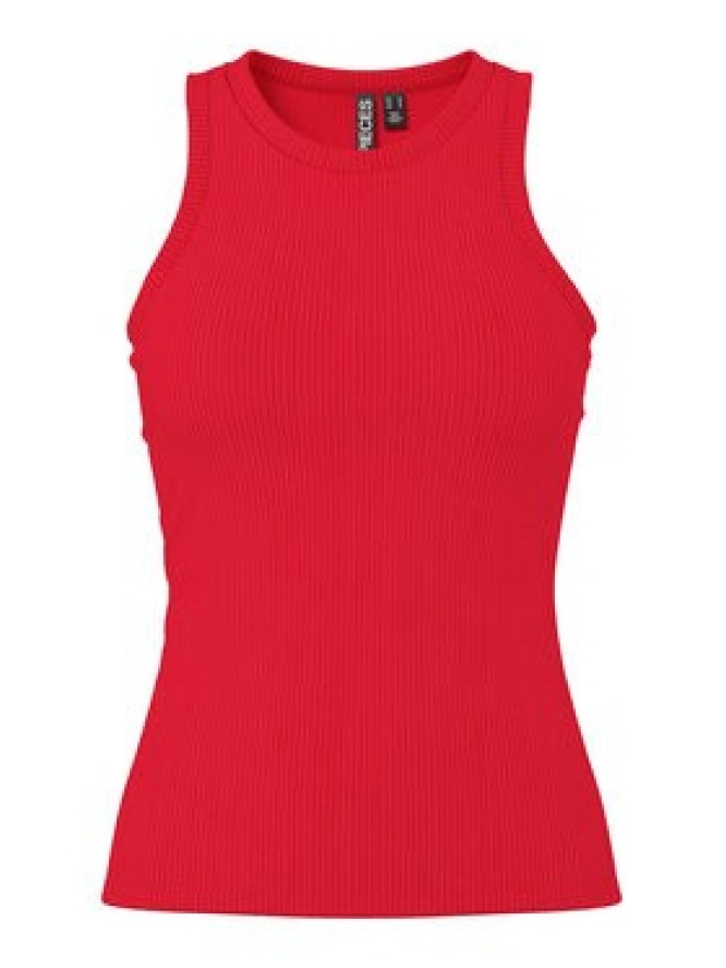 Pieces Top Ruka 17133673 Czerwony Slim Fit