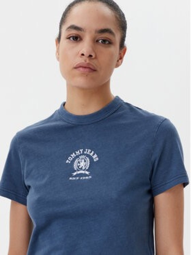 Tommy Jeans T-Shirt Varsity DW0DW20317 Granatowy Regular Fit