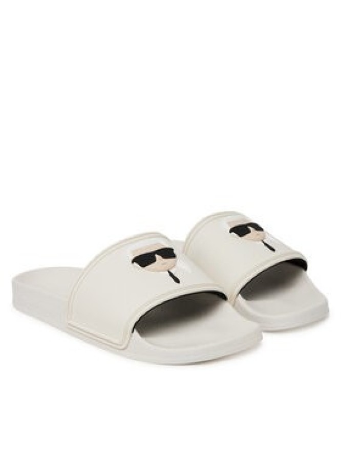 KARL LAGERFELD Klapki Kondo 2.0 KL80905A Biały