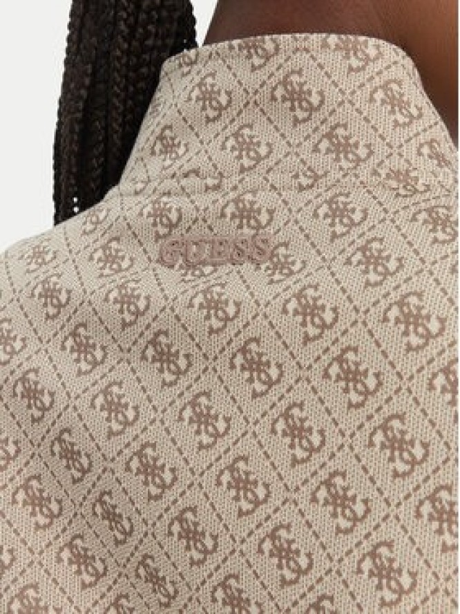 Guess Bluza V6GQ06 K2957 Beżowy Regular Fit