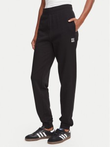 HUGO Spodnie dresowe Nelfinia 50522417 Czarny Regular Fit